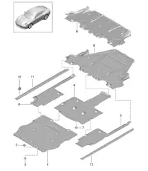 Sottoscocca/Rivestimenti 991.1 Carrera 2017-19