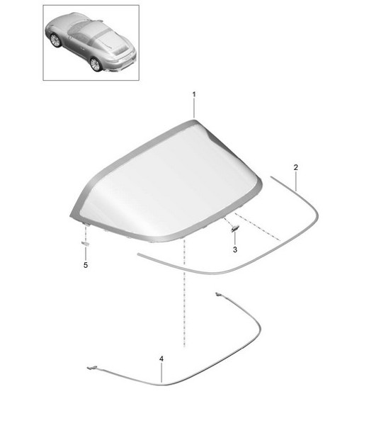Diagram 805-010 Porsche 991 (911) MK2 2016-2019 Body