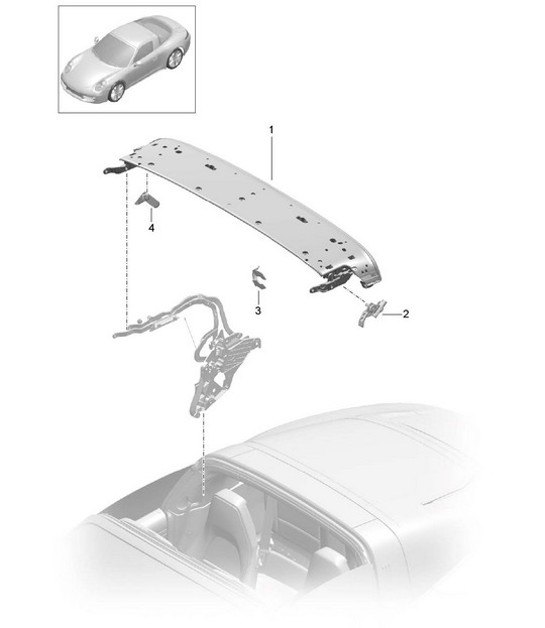Diagram 811-022 Porsche Cayman 987C/981C (2005-2016) Body