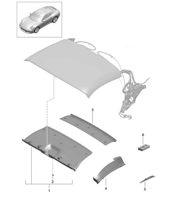 Diagram 811-042 Porsche Cayenne S 4.5L V8 2003>> Body