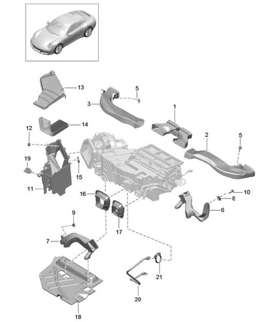 Diagram 813-000 Porsche Cayenne Turbo S V8 4.8L Benzina 550CV Carrozzeria