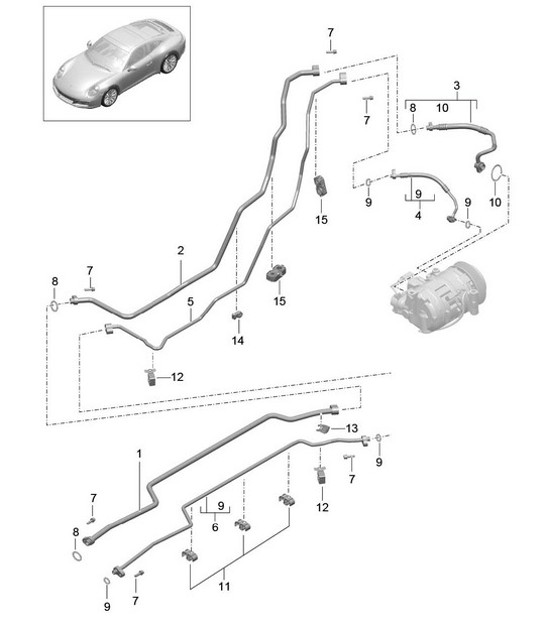 Diagram 813-030 Porsche Cayenne Turbo E-Hybrid Coupé con paquete GT V8 4.0 739 CV 