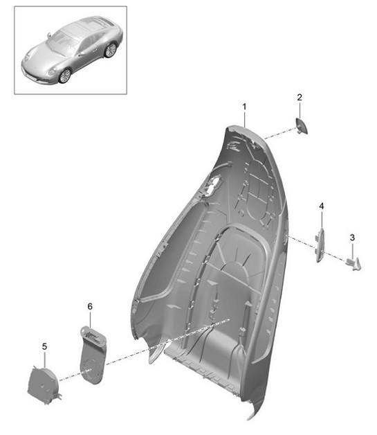 Diagram 817-004 Porsche 964 (911) (1989-1994) Body