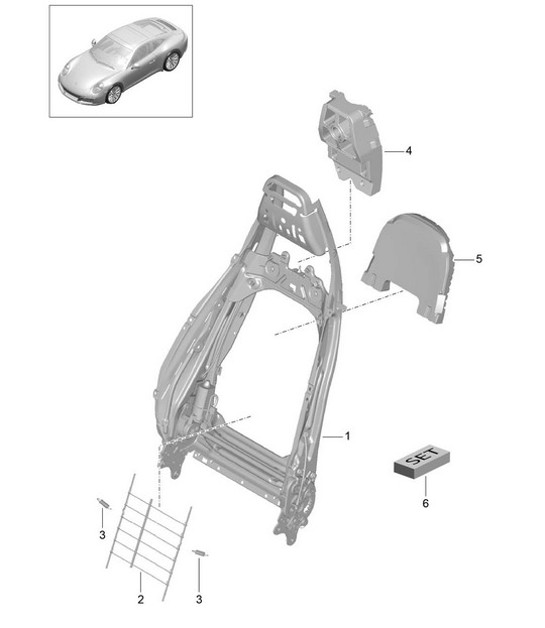 Diagram 817-006 Porsche Cayman 987C/981C (2005-2016) Body