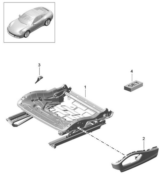 Diagram 817-008 Porsche Cayman 987C/981C (2005-2016) Body