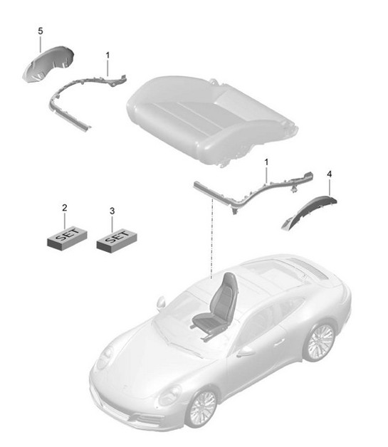Diagram 817-009 Porsche 991 (911) MK2 2016-2019 Body