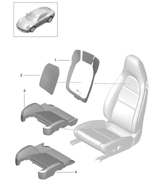 Diagram 817-018 Porsche Cayman 987C/981C (2005-2016) Body