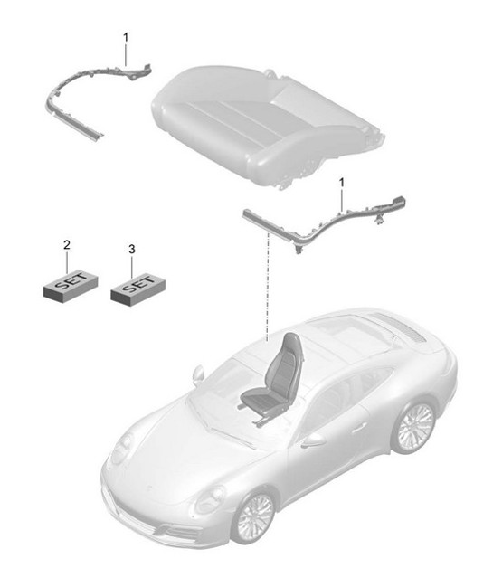Diagram 817-024 Porsche 991 (911) MK2 2016-2019 Body