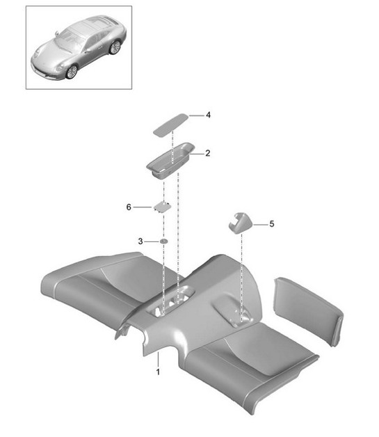 Diagram 817-054 Porsche 991 (911) MK2 2016-2018 Karosserie