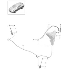 Headlight washer system - PR:288 - 991.2 Carrera 2017-19 Headlight washer system - PR:288 - 991.2 Carrera 2017-19