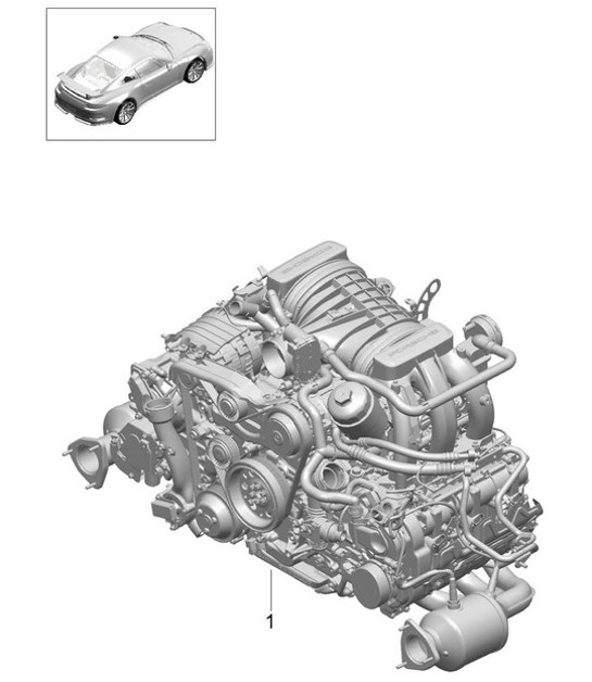 Diagram 101-000 Porsche Boxster 986/987/981 (1997-2016) Engine