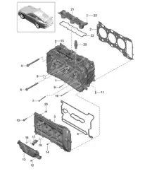 Culata 991 R/GT3/RS 2014-21