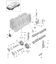 Control árbol de levas / válvulas 991 R/GT3/RS 2014-21