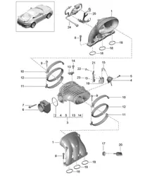 Intake system - MA1.75 / MA1.76 / MA1.77 - 991 GT3 2014-21