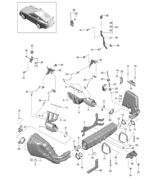 Diagram 202-000 Porsche Panamera 4 E-Hybrid V6 2,9 l 