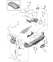 Système d'échappement 991 GT3 RS / SPEEDSTER 2018>>
