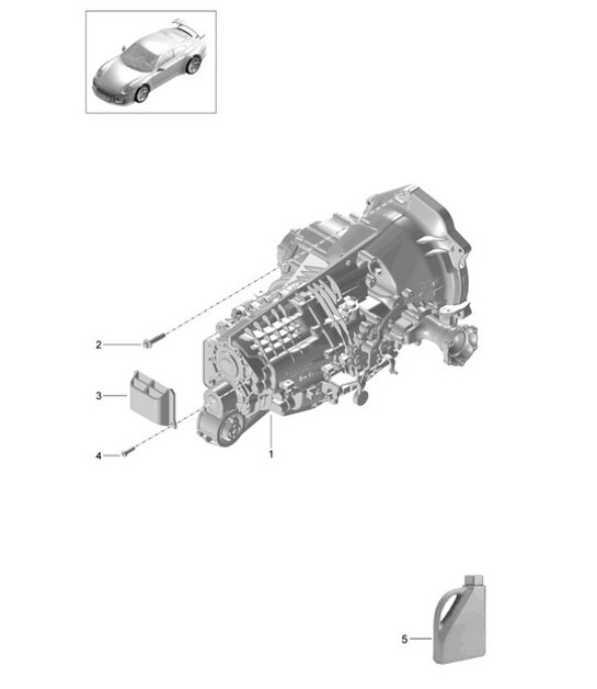 Diagram 302-000 Porsche 968 (1992-1995) Transmission