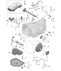 - PDK - Gearbox / Individual parts (Model: CG190,CG192, CG195) 991 R/GT/GT3 2014-21