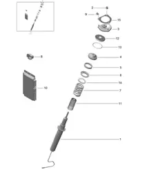 Vibration damper - PASM, PR:475 - 991 R/GT3/RS 2014-17