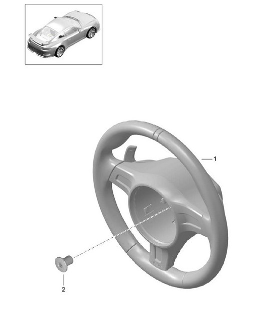 Diagram 403-004 Porsche Boxster 986/987/981 (1997-2016) Front Axle, Steering 
