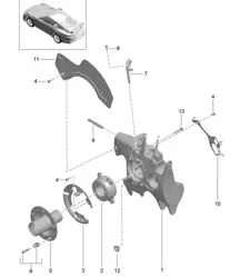 Radträger / Radnabe 991 GT3/RS 2018>>