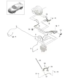 Tubi freno/Avantreno 991 R/GT3/RS 2014-17