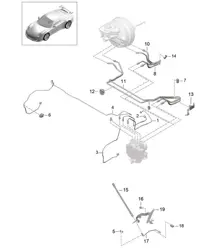 Tubazione freno / Avantreno 991 GT3/RS 2018>>