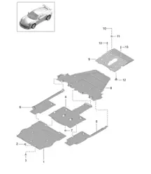 Sottoscocca/Rivestimenti 991 GT3 / GT3 RS 2014-21