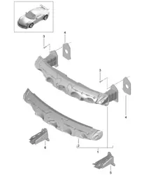Voorbumperdrager 991 GT3 2014-17