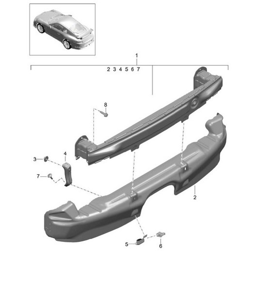 Diagram 802-031 Porsche Macan GTS Petrol 2.9L V6 380Bhp 