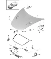 Voormotorkap 991 GT3 II RS 2018>>