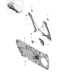 Raammechanisme 991 GT3 2014-21