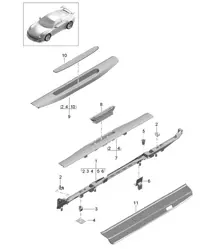Verkleidung / Schweller 991 GT3 2014-21