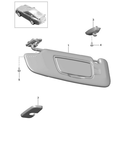 Diagram 807-070 Porsche Cayman 987C/981C（2005-2016 年）  车身