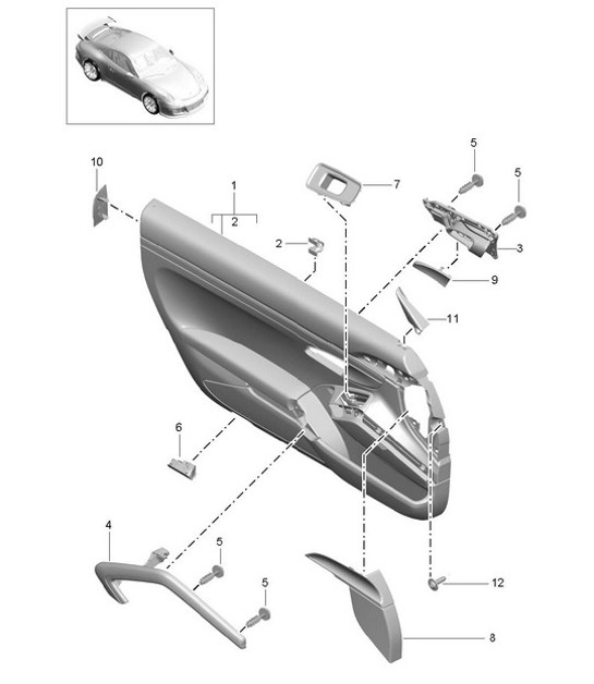 Diagram 808-000 Porsche 卡宴 Turbo / Turbo S 4.8L 2007>>  车身