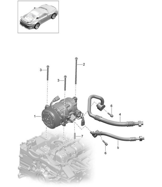 Diagram 813-016 Porsche Cayenne MK3 (958) 2010-2017 Karosserie