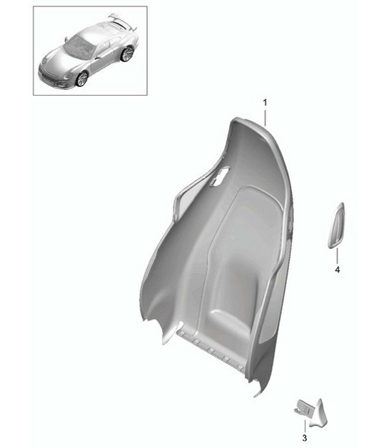 Diagram 817-024 Porsche Cayenne 92A (958) 2010-2017 Body