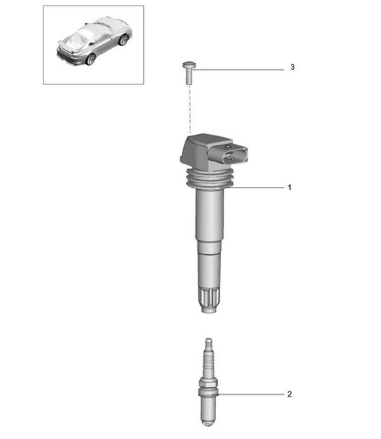 Diagram 901-000 Porsche 993（911）C4S 1994-97 年 电子设备
