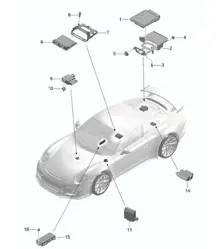 Control units 991 R/GT3/RS 2014-21