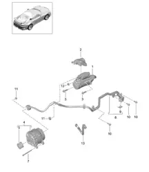 Arranque / Alternador / Cable de masa 991 R/GT3/RS 2014-21