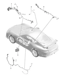 Cableado puertas / Consola central / Centralita puertas / Mando capota 991 GT3/RS 2018>>
