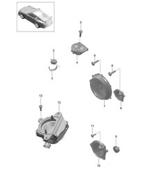 Haut-parleur 991 R/GT3/RS 2014-17