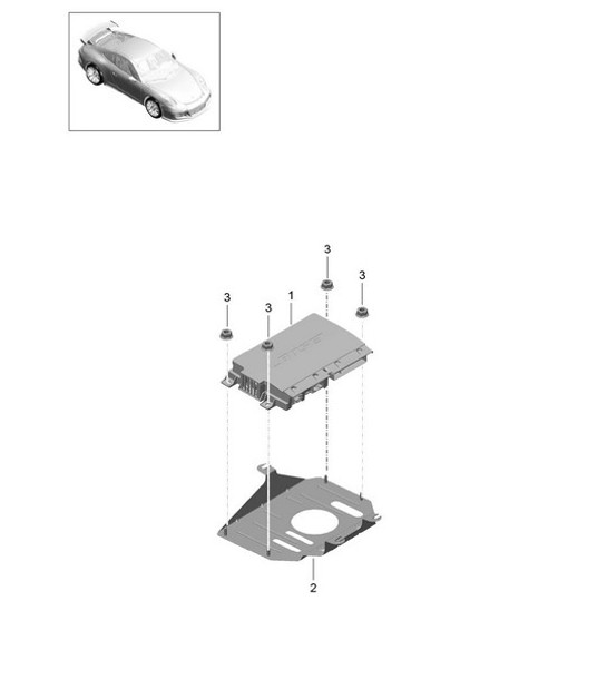 Diagram 911-011 Porsche 996 C4 3.4L 1997-08/01 电子设备