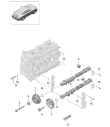 Camshaft / Hydraulic tappet / camshaft adjuster unit 991 Turbo / GT2 RS 2014-20