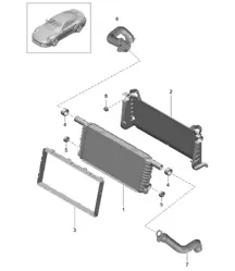 Kühler - Mitte - 991 Turbo / GT2 RS 2014-20