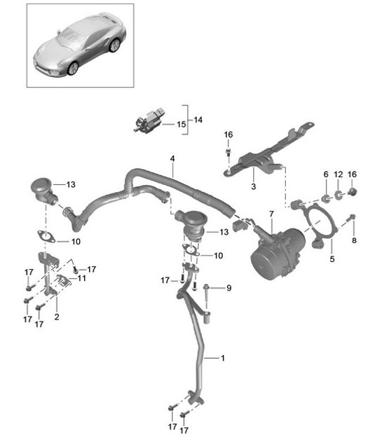 Diagram 108-000 Porsche Cayenne E-Hybrid V6 3.0L 470Hp 