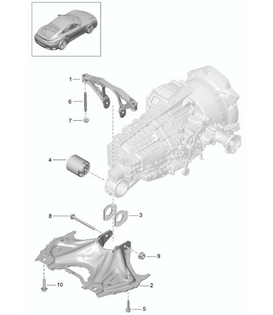 Diagram 306-000 Porsche Cayenne Turbo E-Hybrid Coupé V8 4.0L 739 PS 