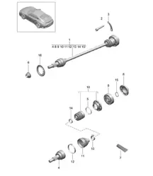Aandrijfas 991 Turbo >>2016