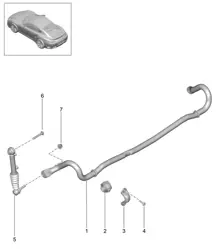 Anti-roll bar PDCC - PR:031,352 - 991 Turbo >>2016