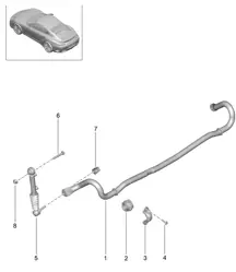 Anti-roll bar PDCC - PR:352 - 991 Turbo 2017>>